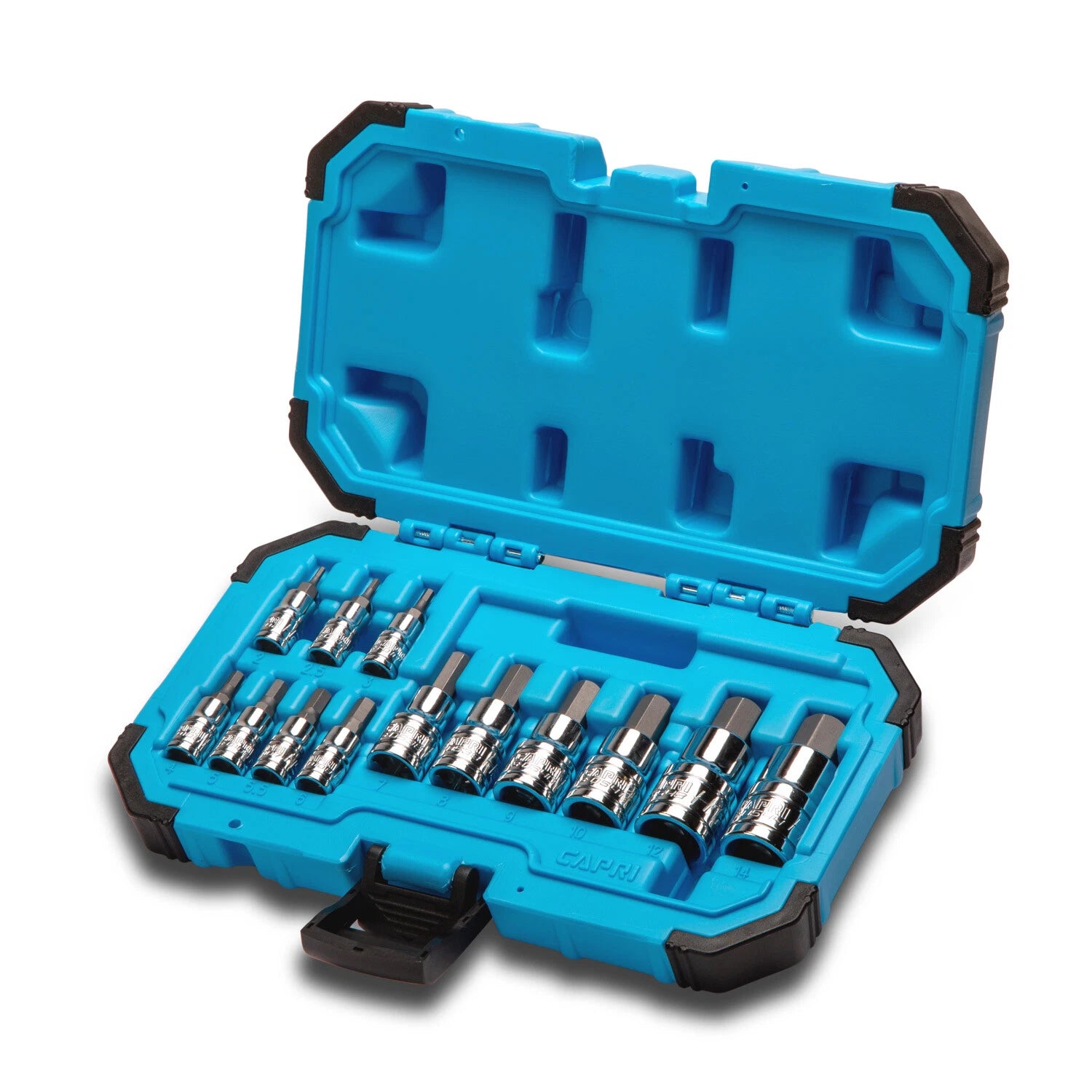 Capri Tools Hex Bit Socket Set, Metric, Advanced Series, 13-piece