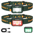 EverBrite 2 Pack Rechargeable LED Headlamp 120° Adjustable Headlight