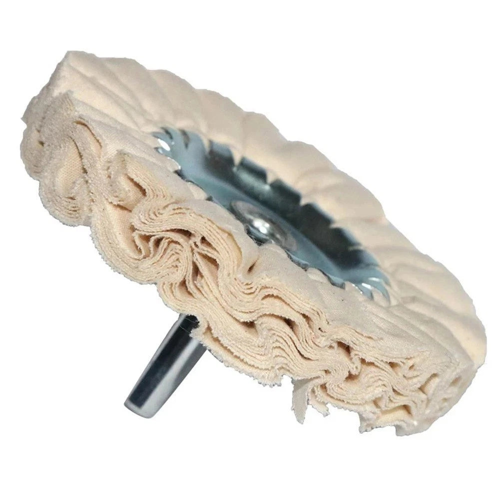100mm 4inch Cotton Airway Buffing Wheel Cloth Open Bias Polishing/