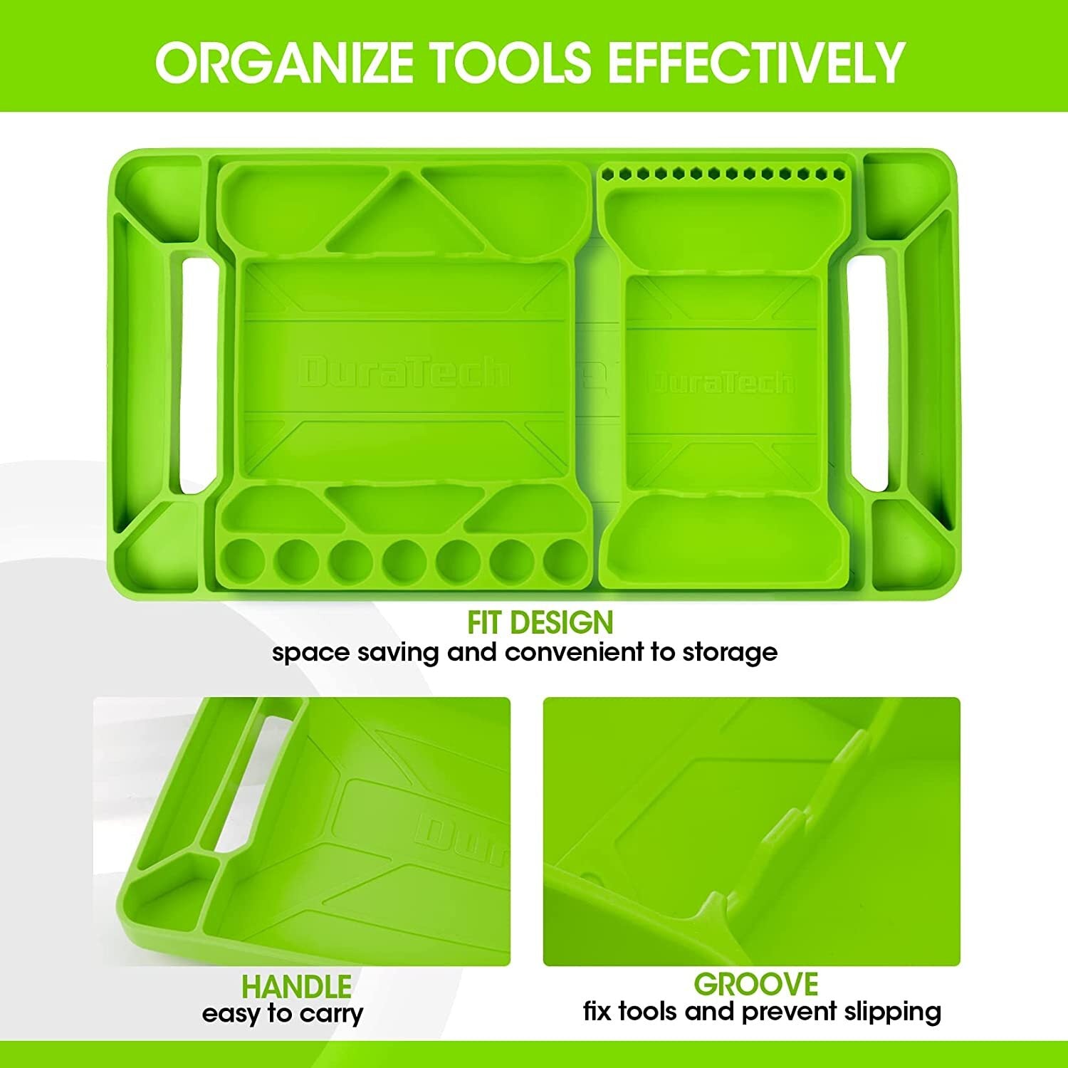 DURATECH 3-Pack Flexible Tray Organizer by DURATECH