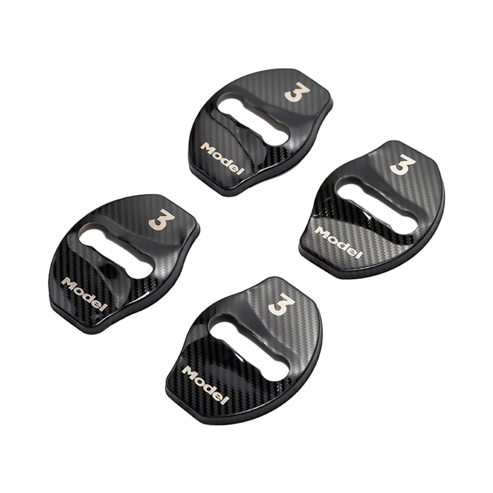 Stainless Steel Protective Cover Car Door Lock Cover For Model 3
