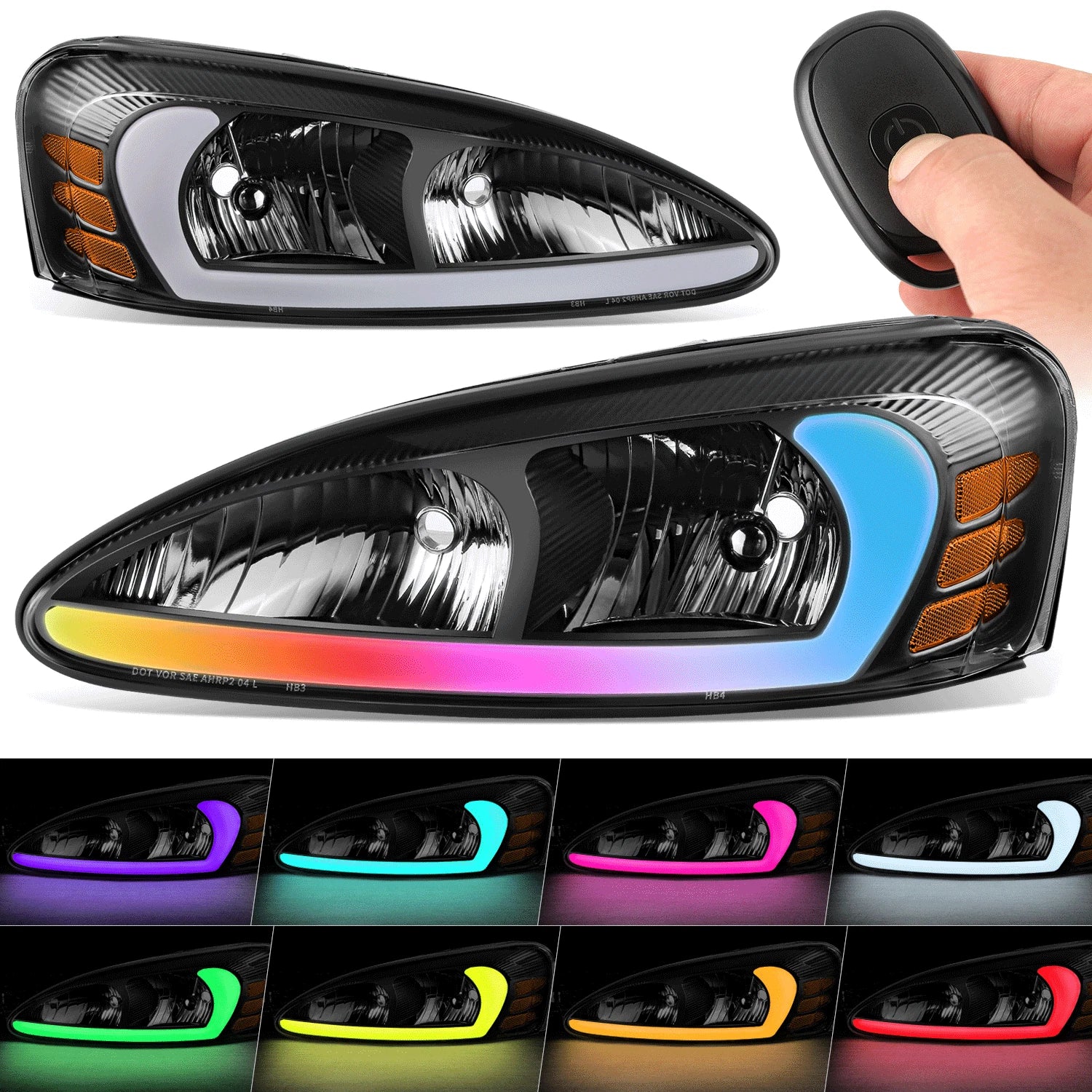 Fit 04-08 Pontiac Grand Prix 3d Led Bar Black | Built Supply Co