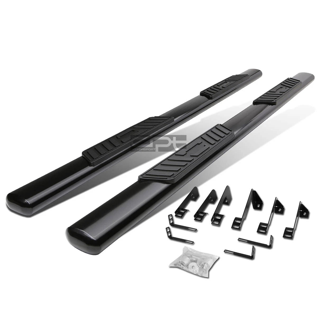Fit 99-14 Gmc Sierra Crew Cab 5"black Oval Side | Built Supply Co