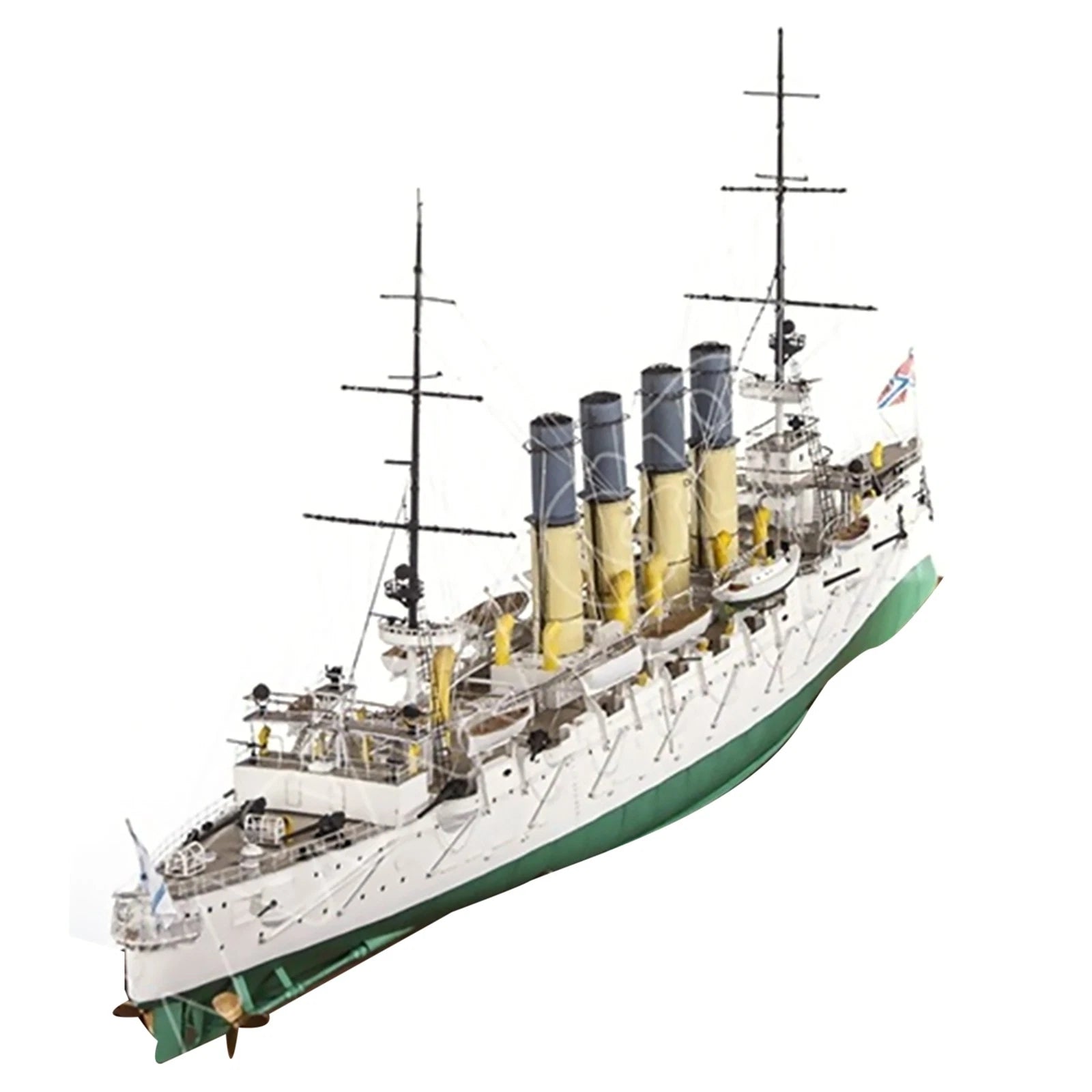 1: 200 Scale Russian Varyag Protective Cruiser Paper Model Diy