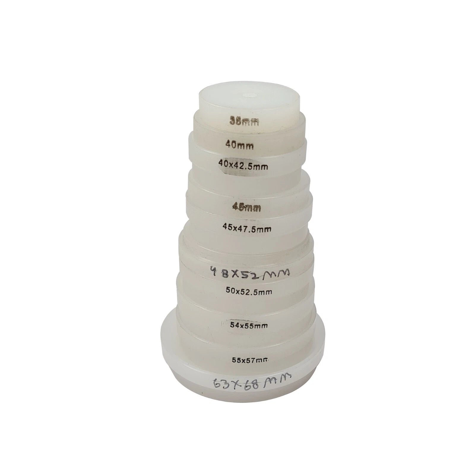 Extra Large Jumbo Nylon Die Set Of Sizes:35mm-70m<wbr/>m For Watch