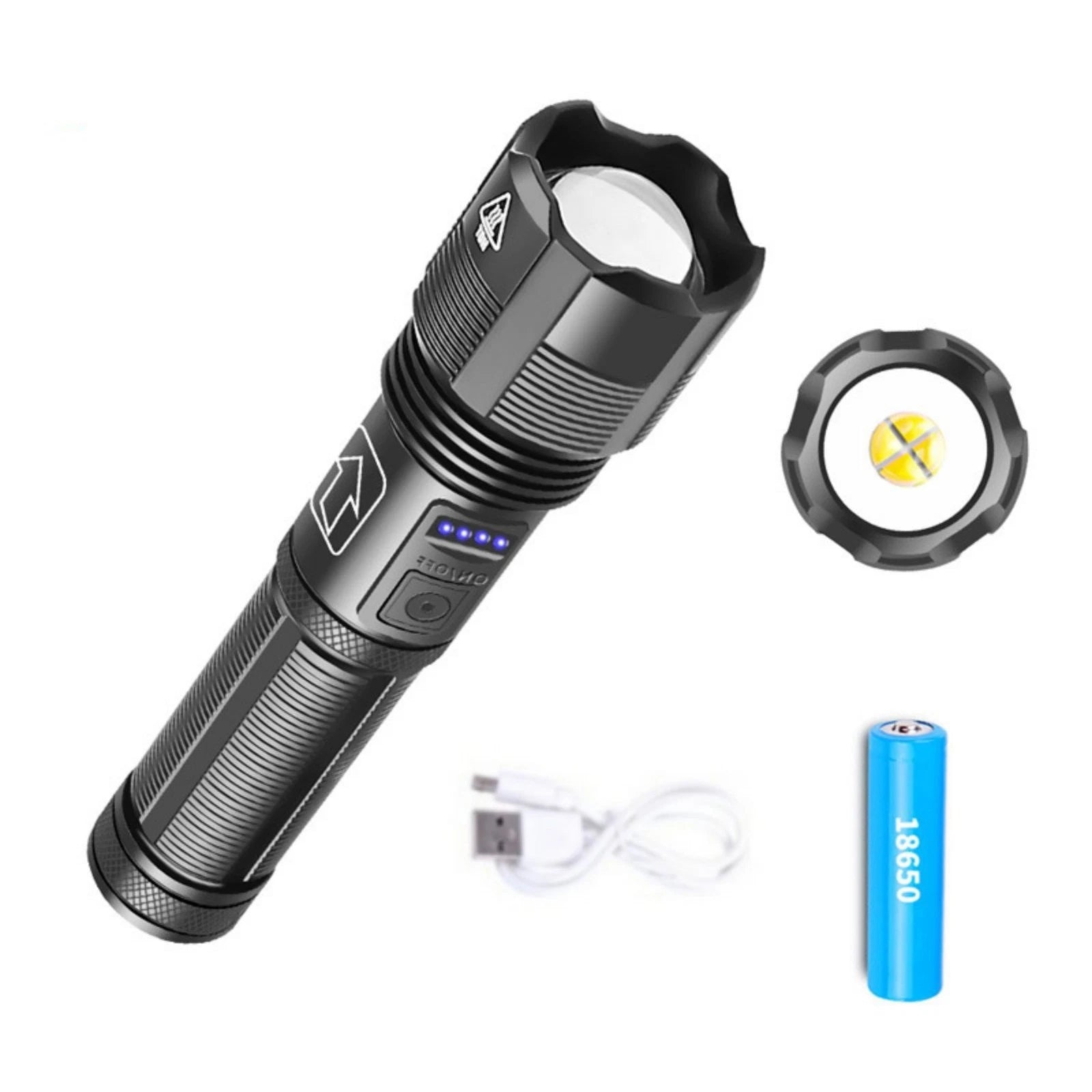 Super Bright Led Flashlight Tactical Rechargeable Work Lights