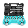 DURATECH 33PCS 1/2" Dr Socket Set Metric/SAE
