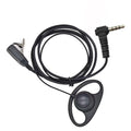 D-shape Earpiece Headset Ptt Mic Hidden For Yaesu Vertex Vx-1r 5r