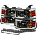 Smoked Projector Headlight+ambe<wbr/>r Corner+LED | Built Supply Co
