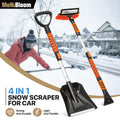 4-in-1 Extendable Snow Shovel Ice Scraper Car Windshiel