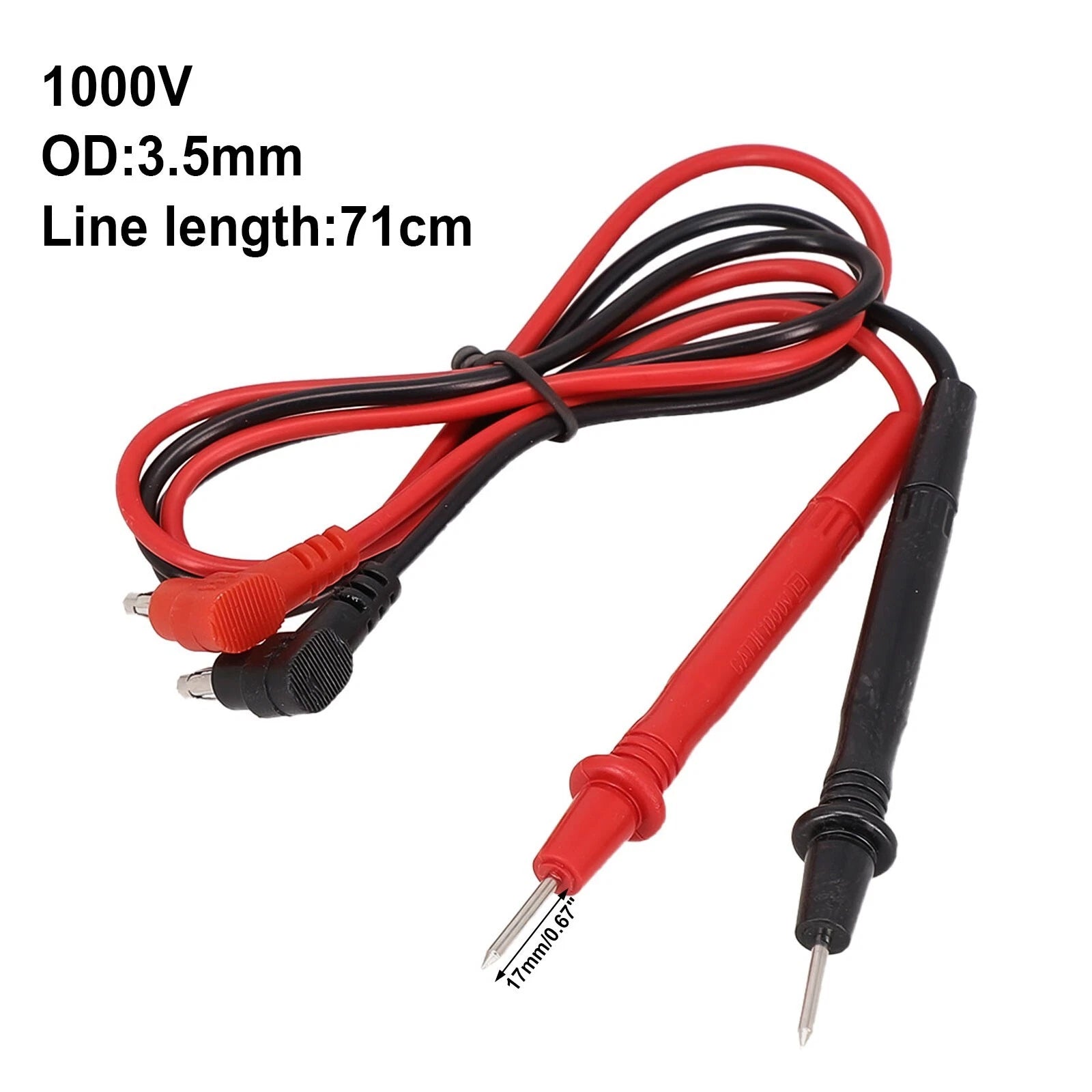 Silicone Shielded Copper For Multimeter Test Leads With Metal Ends