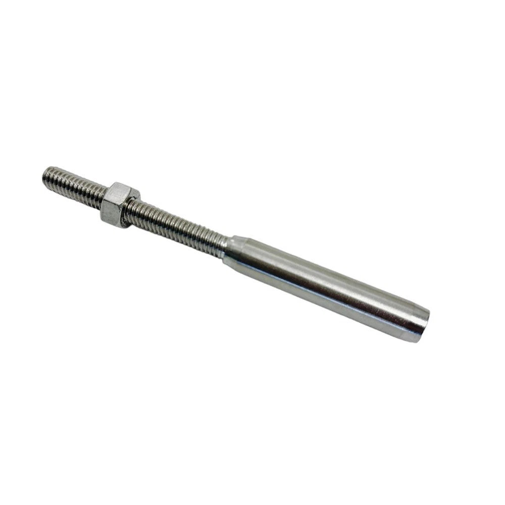 T316 Stainless Steel Lifeline Threaded Stud Rh For 1/8" Cable Rail