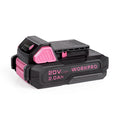 WORKPRO 20V 2.0Ah Replacement Li-ion Battery for WORKPRO Drill Drivers W004580AB