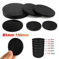 Black Solid Rubber Discs Cushion Pads 1mm-10mm Thick