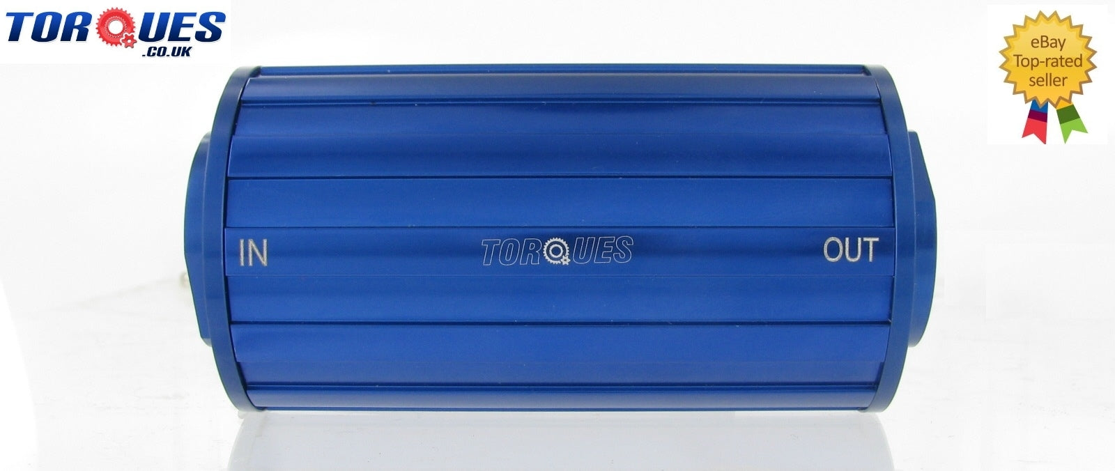 AN -8 (AN8 JIC -8 ORB-8) Blue Anodised High Flow Billet Fuel Filter 30