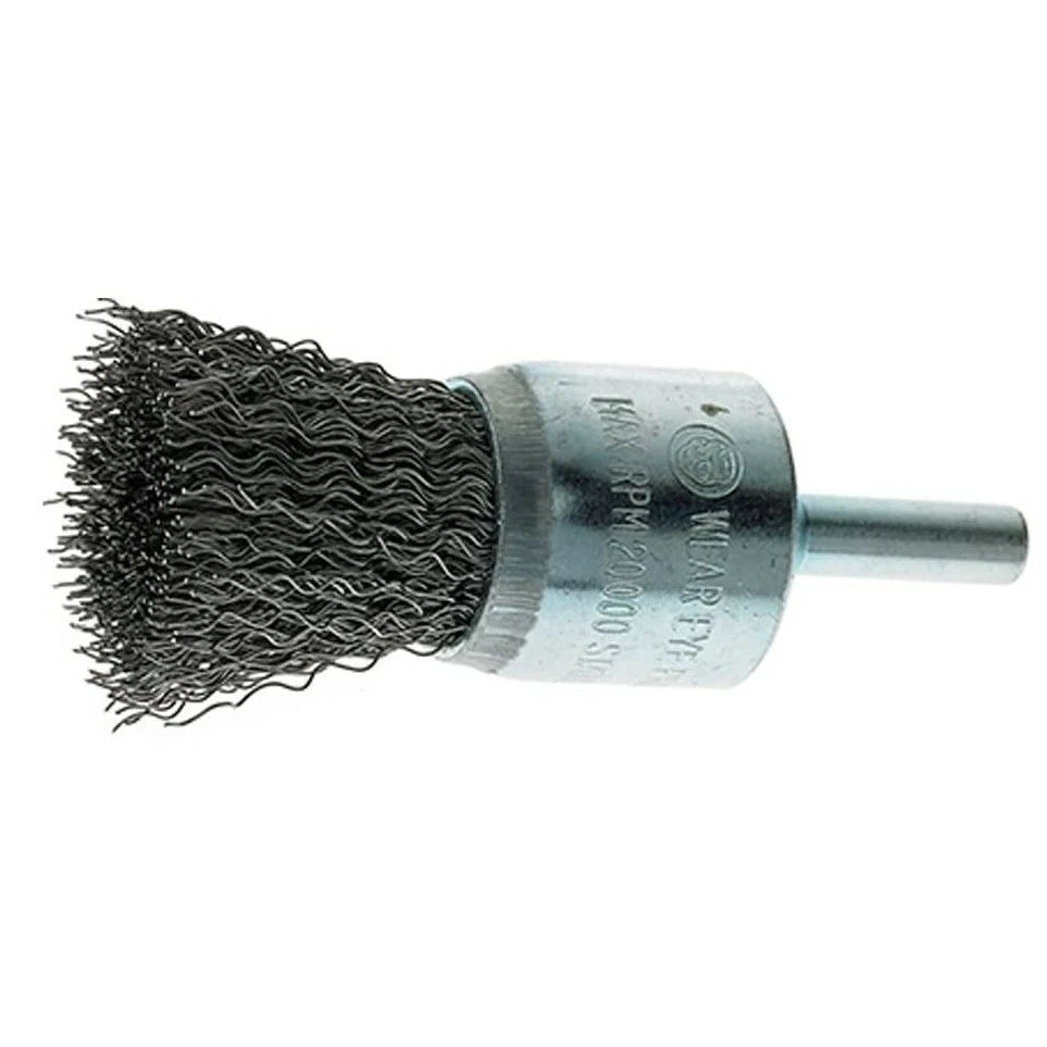 10 Pack - 1" Crimped Wire End Brush Stainless Steel with 1/4" Shank Die Grinder