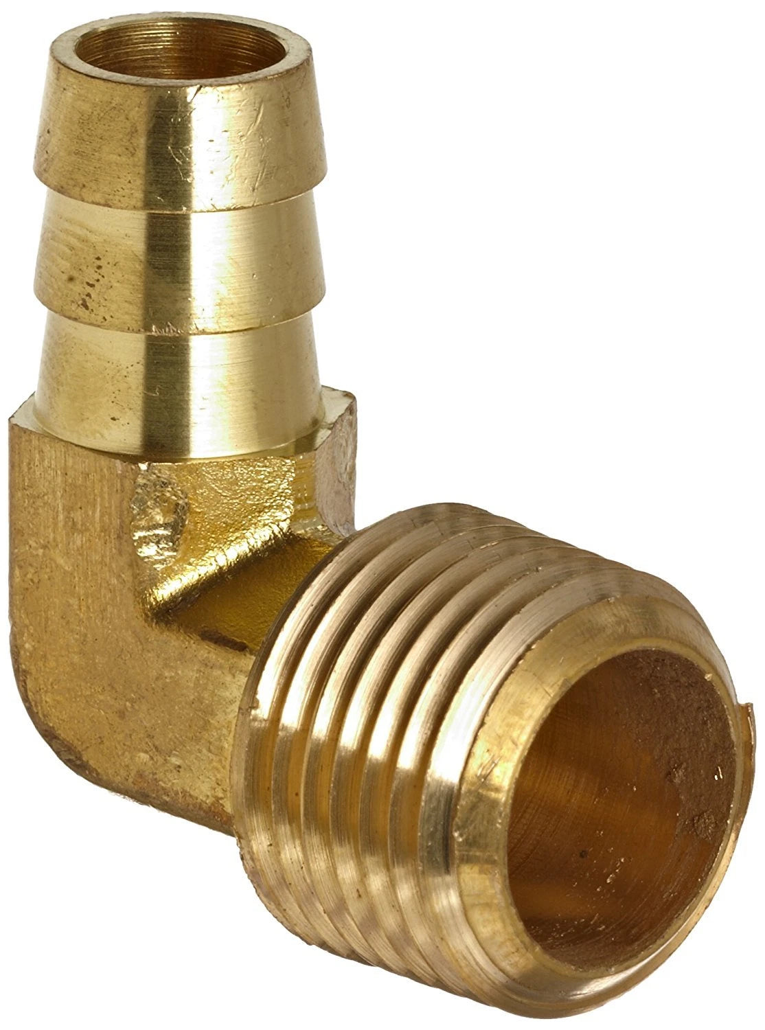 Brass Elbow. 3/8" Hose Barb To 3/8" Male Pipe 90 07020-0606 129hb