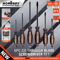 6 Pcs Magnetic Screwdriver Set Fastening Chiselling Loosening 3