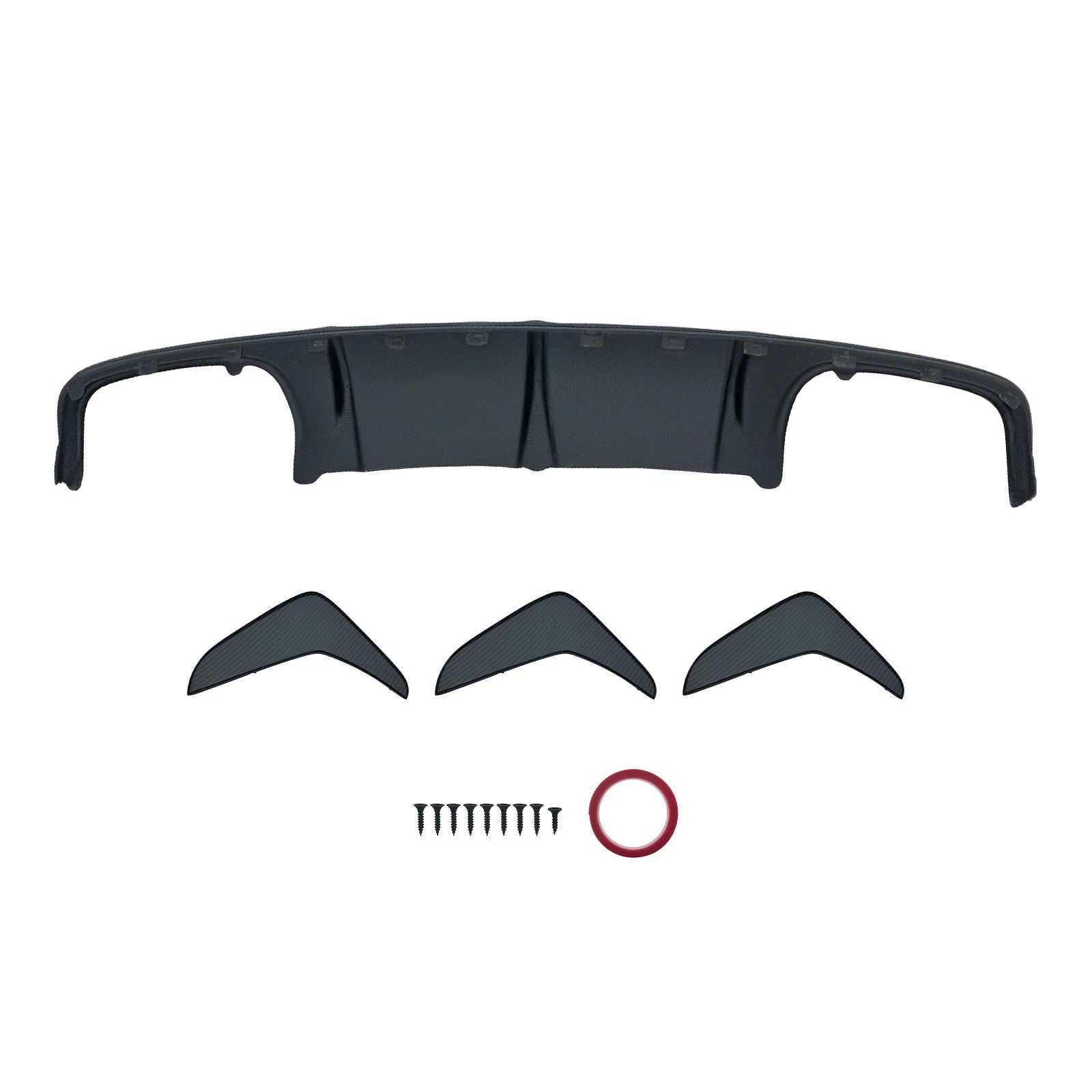 Rear Bumper Lip Diffuser Spoiler Carbon Fiber for Mercedes-Benz C63 AMG 01-11 US