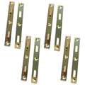 6" Long Heavy Duty Steel Bed Rail Frame Fasteners, Zinc Plated, Set