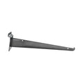 12" Slatwall Shelf Bracket Knife Shelf Display Shelf, Metal, Chrome -