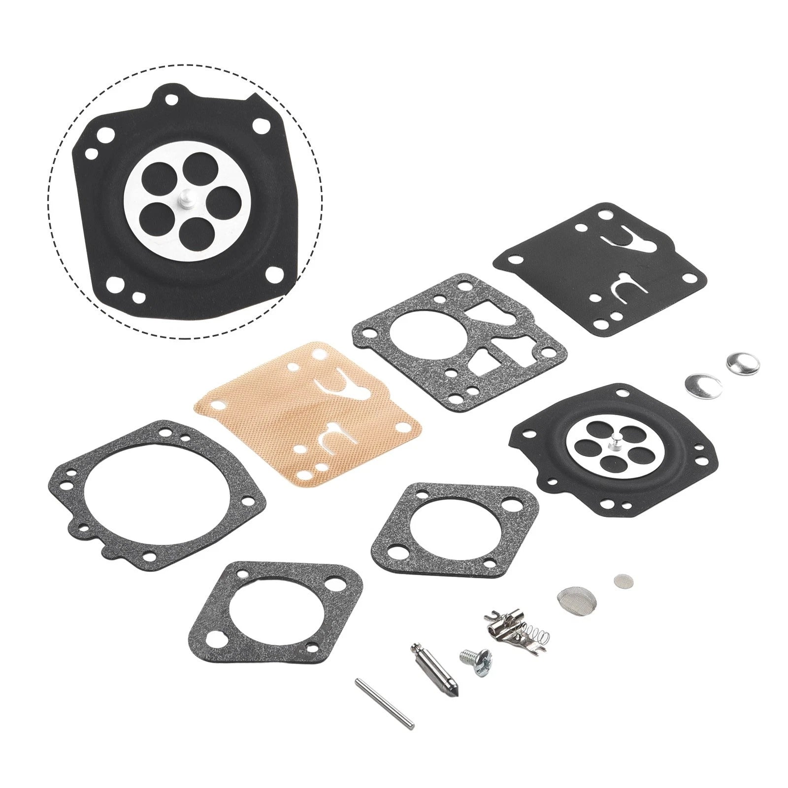 Carburetor Membrane Gasket Set For 2 Engines Compatible With For