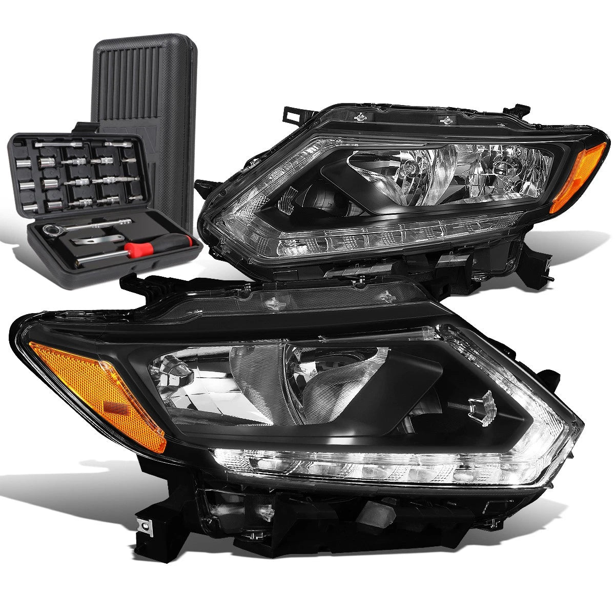 For 2014-2016 Rogue Led Drl Pair Black/amber Side | Built Supply Co