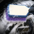 Plastic Body Tire Brush With Rubber Handle For For Vehicle Cleaning