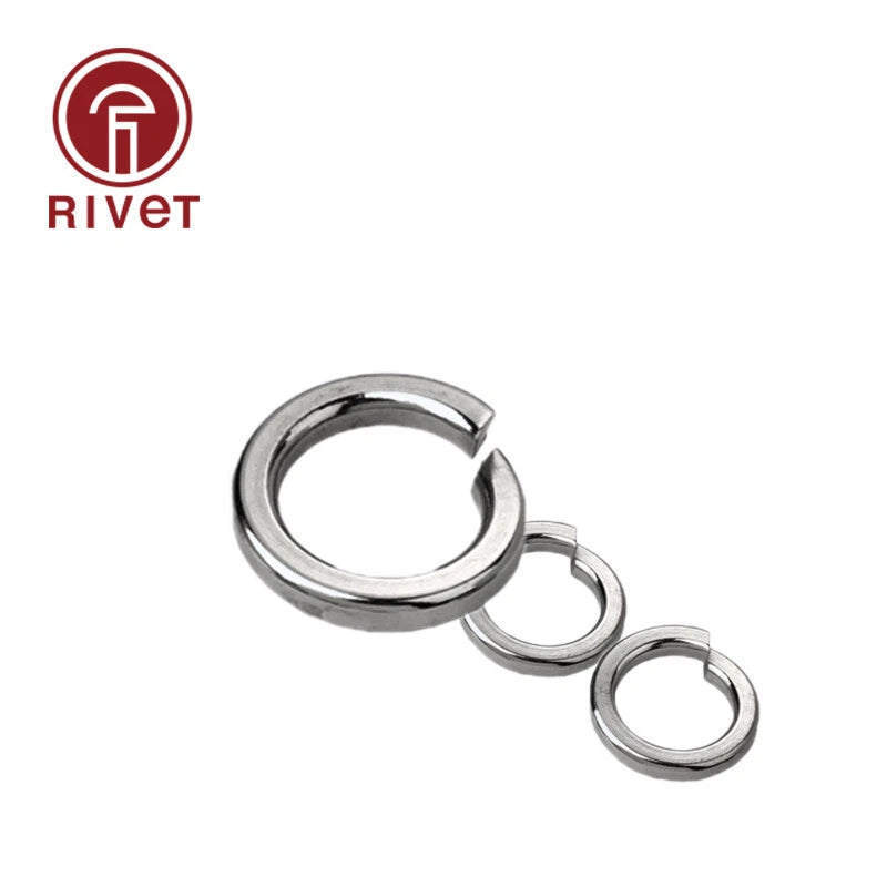 20/50/ Stainless Steel Spring Split Lock Washer Elastic Gasket