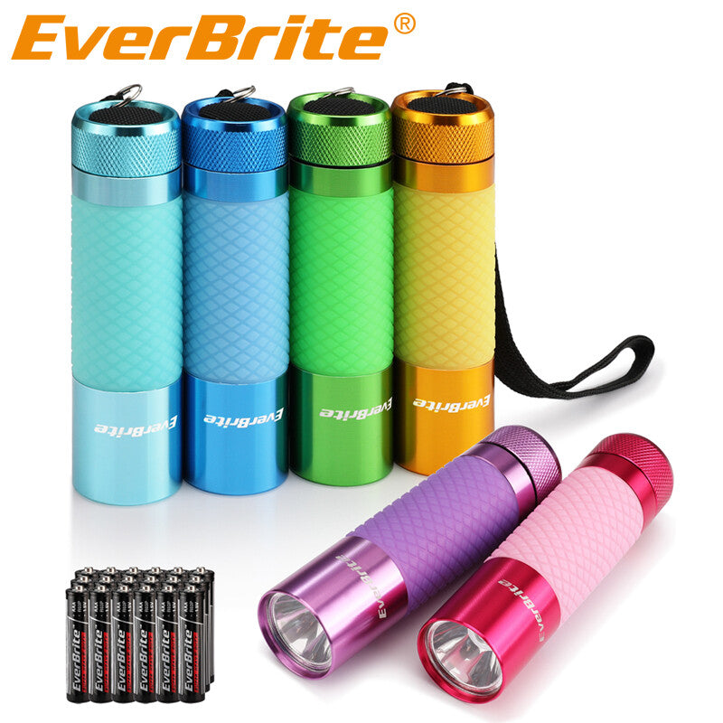 EverBrite 6-Pack Mini LED Flashlights Aluminum Flashlight 18AAA