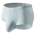 Large Size Mid Rise Mens Ice Silk Boxer Briefs In Various Solid Colors