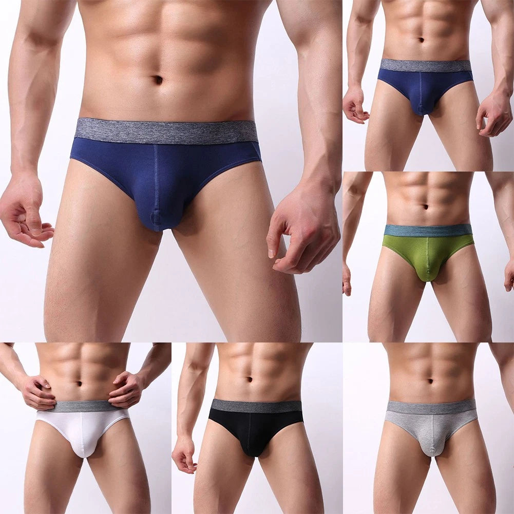 Lightweight Men's Modal Underwear Breathable Pouch Briefs For Active