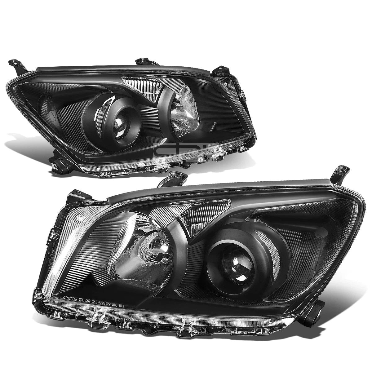 Fit 2009-2012 Toyota Rav4 Black Housing Clear Side | Built Supply Co
