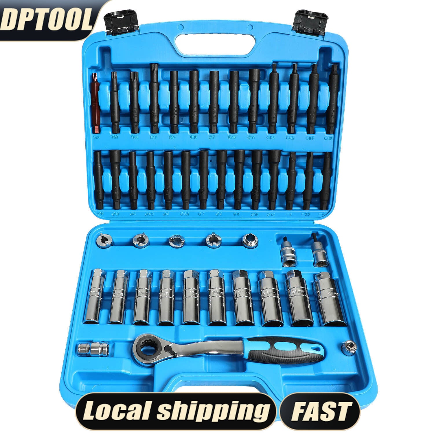 47pc Shock Absorber Tool Kit Suspension Top Mount Strut Nut Removal