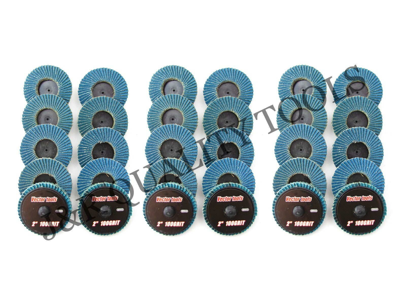 2" 100 Grit Flap Sanding Discs - 30 Pack