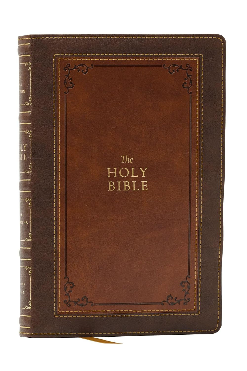 1611 Kjv with Apocrypha, Brown Leathersoft: Holy Bible