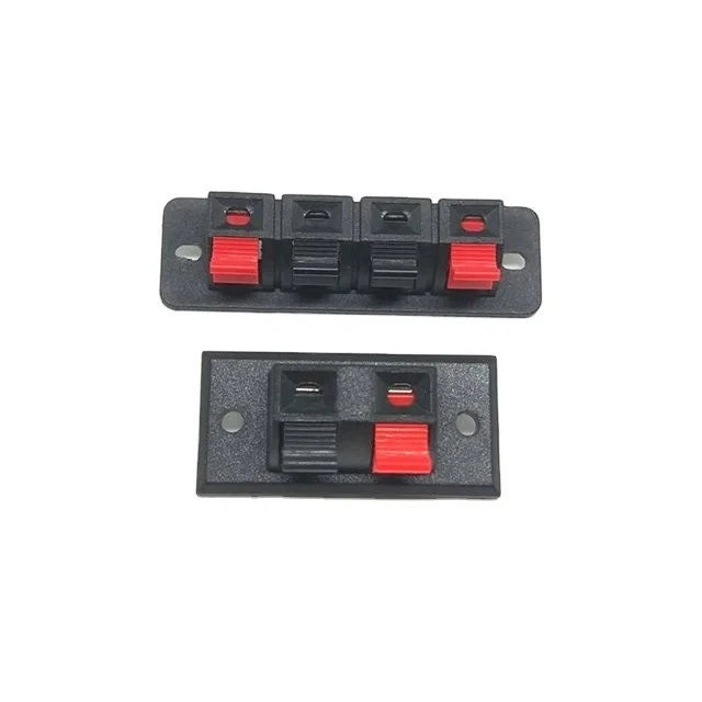 2/4 WAY SPEAKER WIRE TERMINAL Wall Panel Plate Input PUSH TYPE for Audio Cable