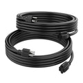 2-Pack Extension Cord Short Extension Cord Copper 6Ft 16/3 SJTW 13A 3 Prong Plug