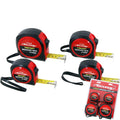 Neilsen 4pc Multi Tape Measure Imperial Metric Scale Ea