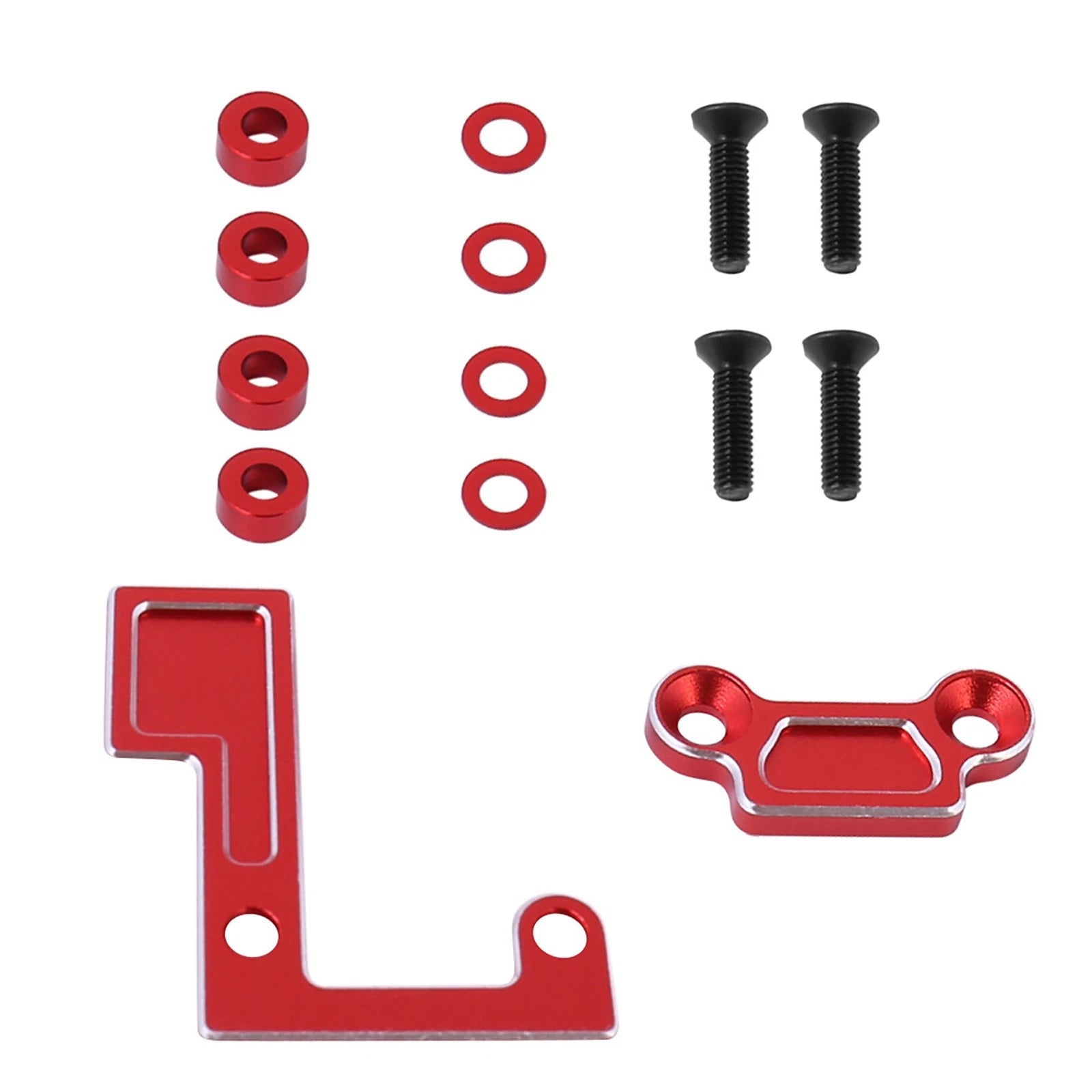 New For Tamiya 1/10 Tt02 Series Blue/red Spindle Stabilising Bracket