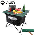 Villey Portable Camping Side Table W/bag Ultralight Aluminum Folding