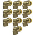 10 Pack XFITTING 1/2" Push Fit x 1/2" Female Elbow, 1/2