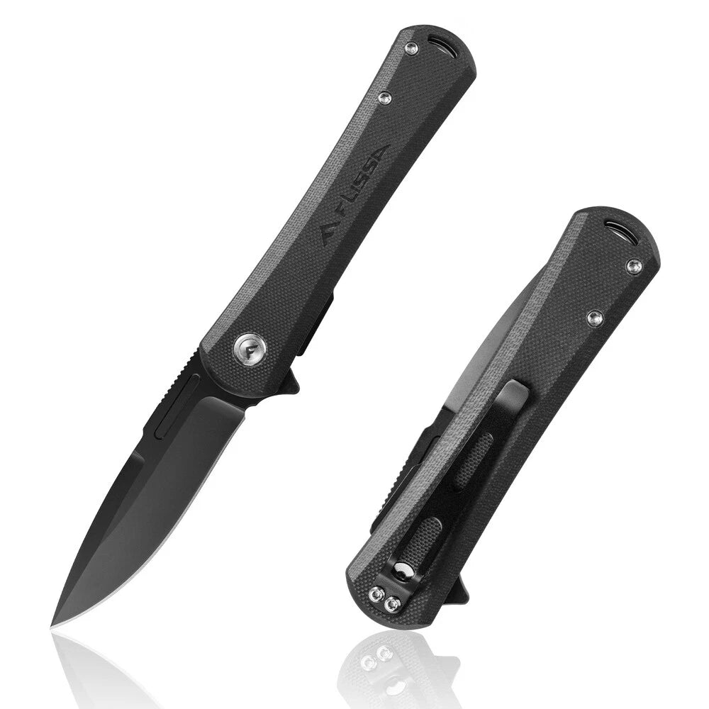 Flissa Folding Pocket Knife 4.5" D2 Steel Blades | Built Supply Co