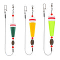 Trout Fishing Bobbers Weighted Floats With Popping Cork Rig Set 1oz 3
