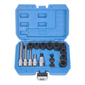 17PC Brake Caliper Socket Set 1/4-3/8-1/2 Drive for Bmw Audi Vw