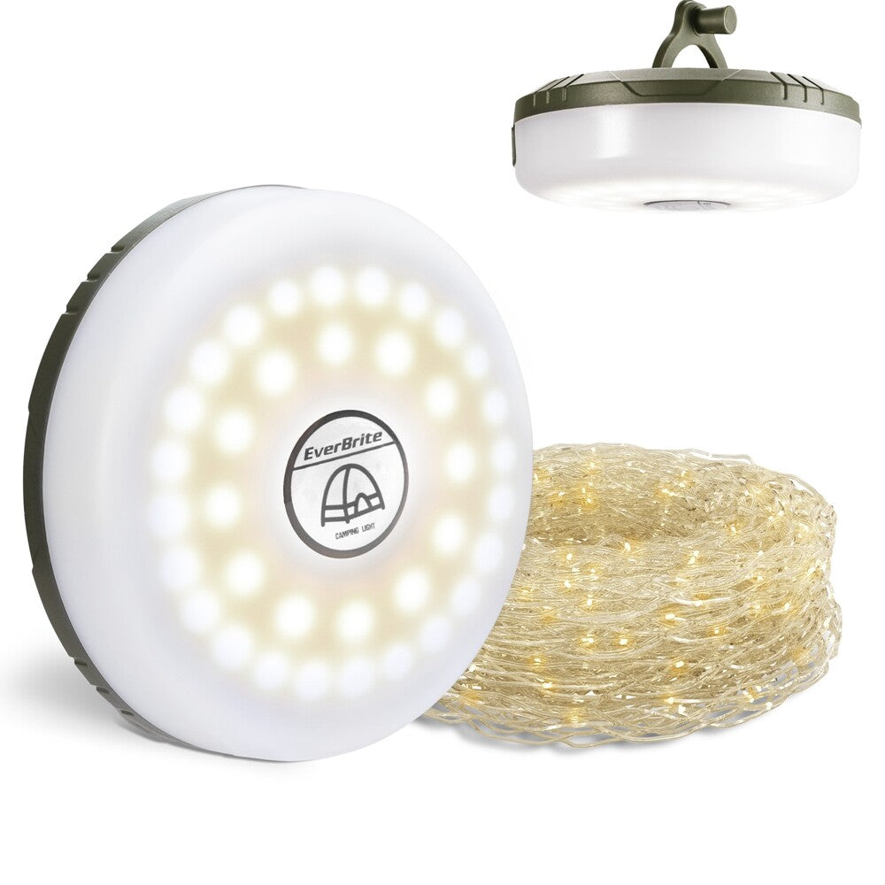 EverBrite 29.5FT Rechargeable LED Camping String Light Outdoor Tent