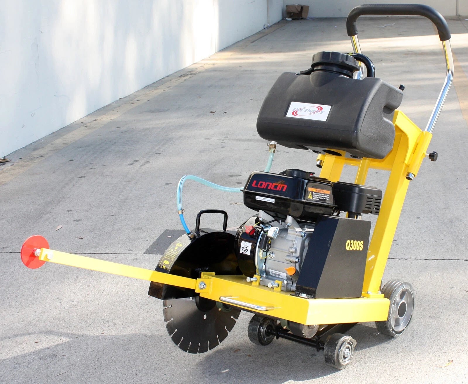 6.5hp 196cc Gas Power Walk Behind 14" Concrete Cement Floor Cut Saw
