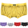 Mens Breathable Mesh Boxer Briefs Underwear With Pouch For