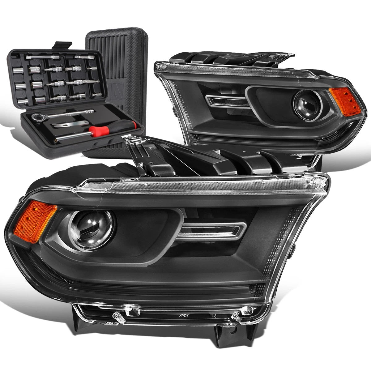 For 2014-2020 Dodge Durango Pair Black/amber Side | Built Supply Co