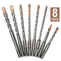8PC SDS-plus Drill Bit Set Carbide Tip SDS+ Rotary Hammer Drill Bit